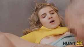 HUNT4K. Sexy blonde has an anal act not with her magician boyfriend