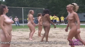 Stripper VolleyBall At A Nudist Resort